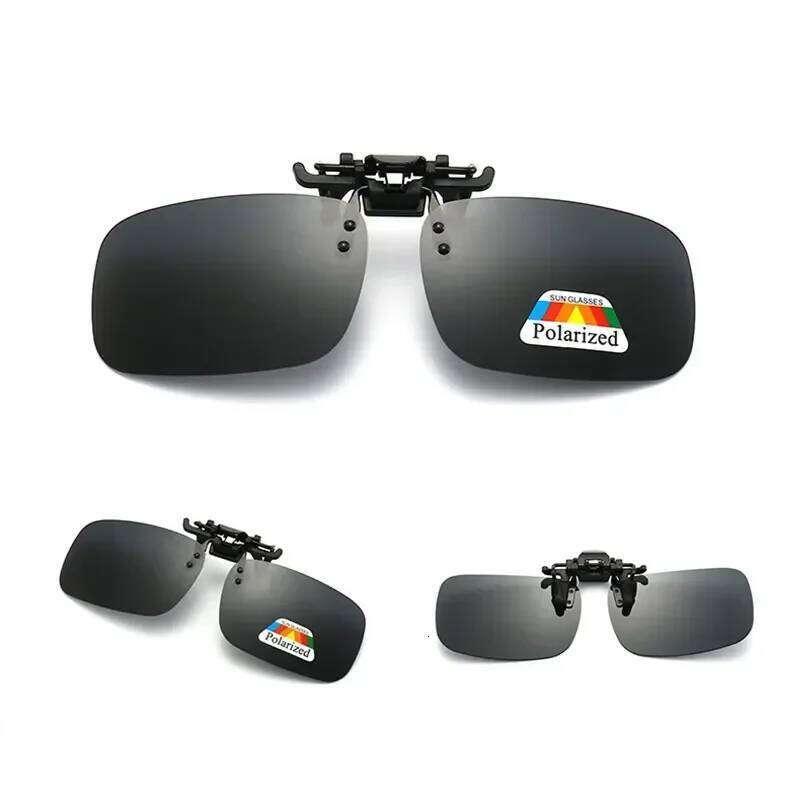 Polarized Sunglasses Clip Driving Night Vision Eyeglasses UV400 Outdoor Shades High Definition Sun Glasses Clips Z260306