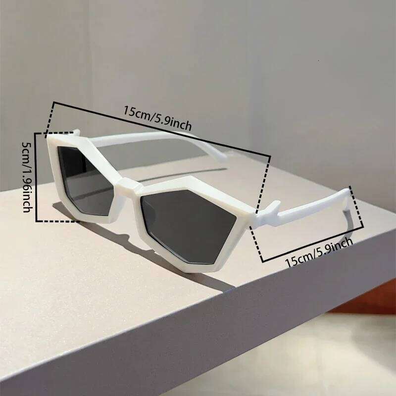 KAMMPT Irregular Rim Punk Sunglasses Men New Fashion Mirror Outdoor Shades Women Futuristic Brand Design Anti-UV Sun Glasses Z260306