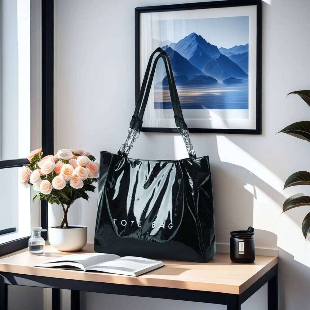 New chain hand bill of lading shoulder women's retro simple large Tote bag XJ260306