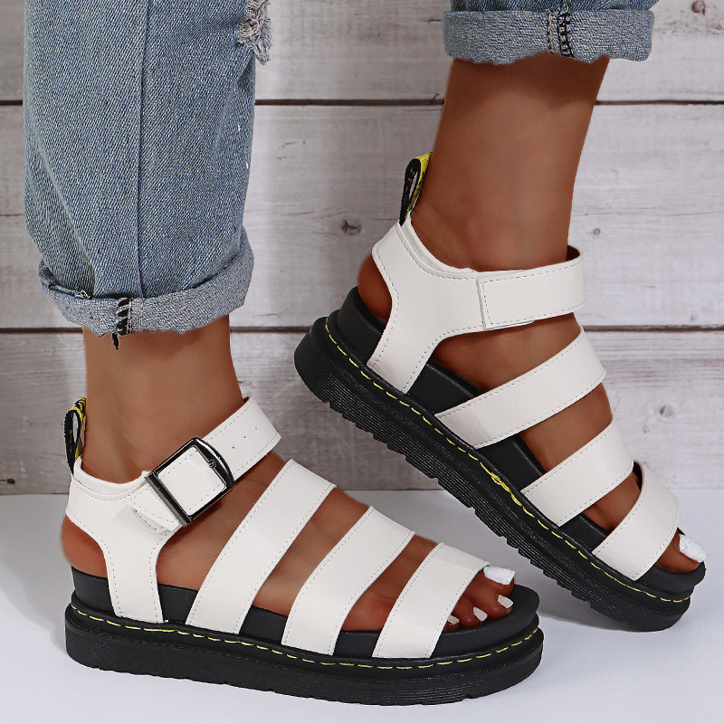 Free shipping designer shoes Summer original men's and women's casual outdoor slippers flat sandals couple style Cost-effective white