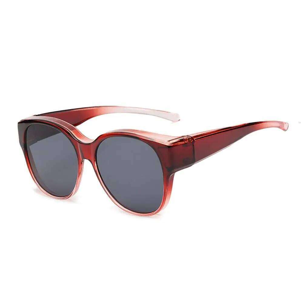 Fashion UV Protection Driving Y2K Retro Fit Sunglasses Round Frame Wear Over Glasses for Women Men Z260306