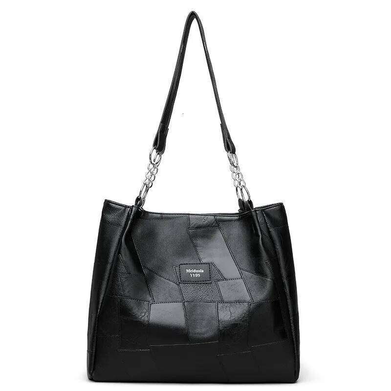 Soft Leather Large Capacity Tote Women's Retro Work Commuter Shoulder Bag XJ260306