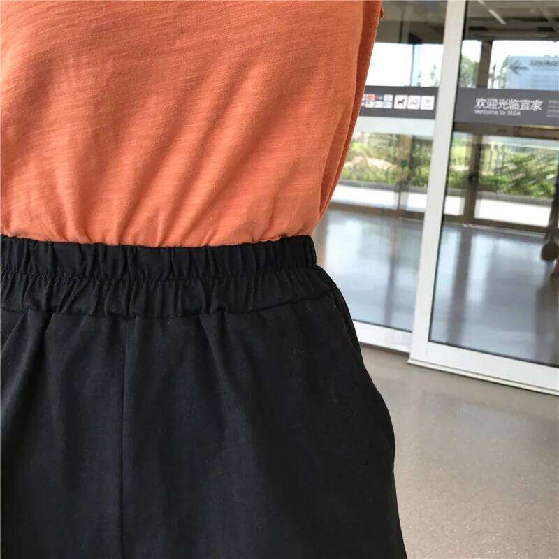 Women Shorts Black 2024 Summer Fashion NEW Casual Clothes Solid color egan Hip hop punk Pocket dropshipping harajuku vintage XJ260306
