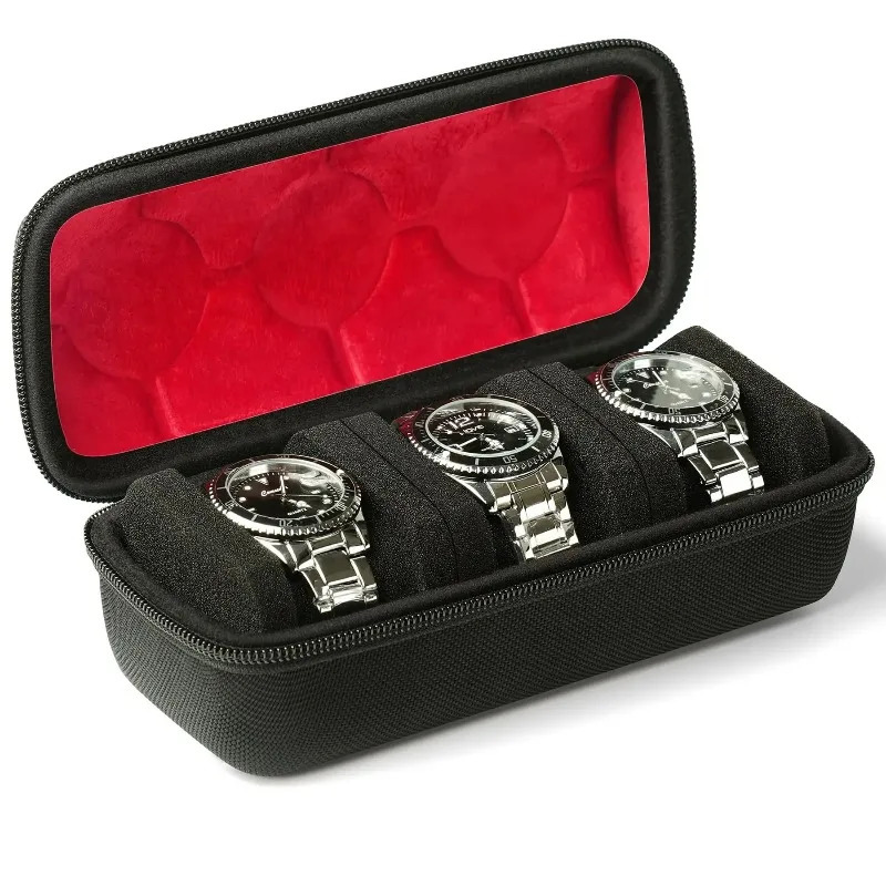 Watch Box Organizer for MenWatch Travel Case Portable Storage Watch Display Holder for Wristwatches with anti-Move Watch Pillow260228