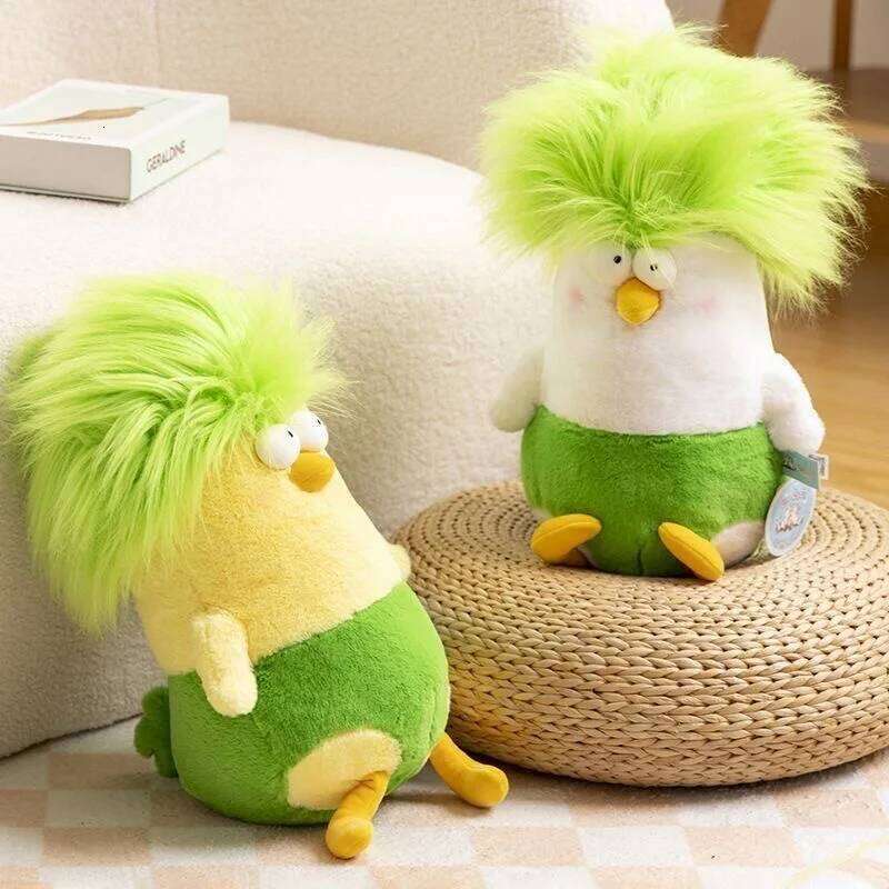 1pcs45cm cute headshot rooster plush toy pillow funny rag doll for men and women birthday gifts R260908 - view 3