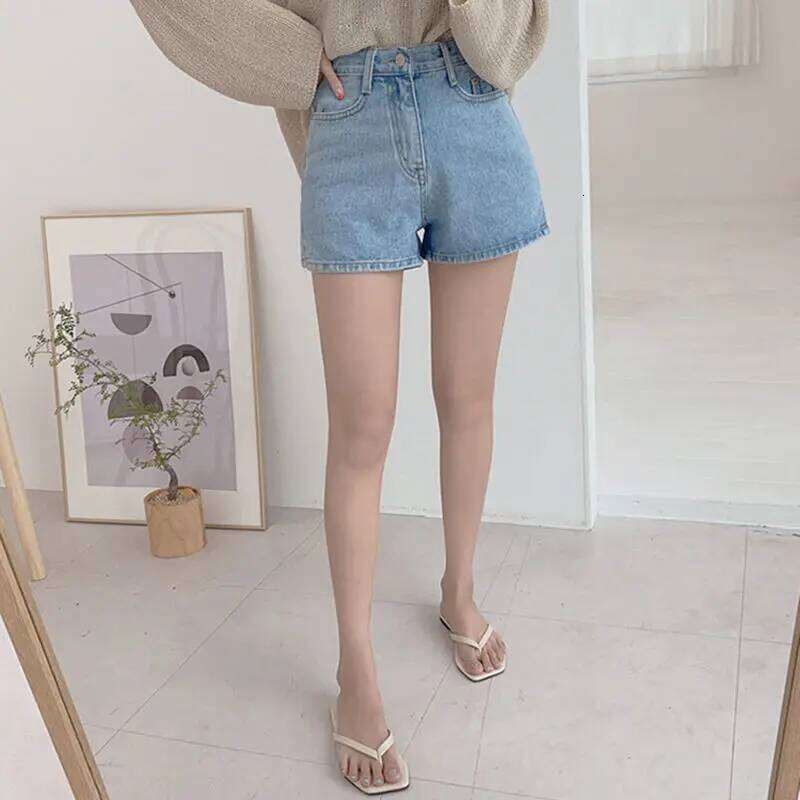 Shorts Women Summer Breathable XS-3XL Solid Simple All-match 3 Colors Girls Cute High Waist Fashion Ulzzang Streetwear Denim XJ260306