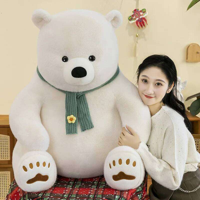 1pc 20cm/7.87inCute scarf polar bear plush holiday toy doll genuine birthday gift R260908 - view 4