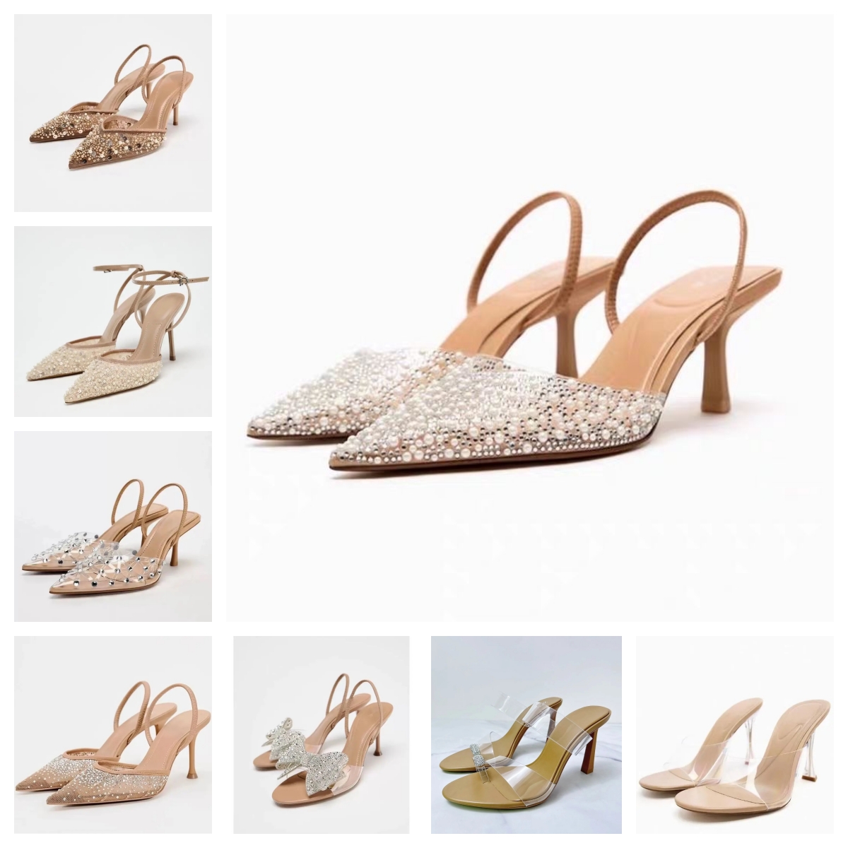 Zaraly Luxury Designer shoes Summer New Women's Shoes Fairy Super Soft Heel Princess Outing Style Super Fairy High Heels sandals