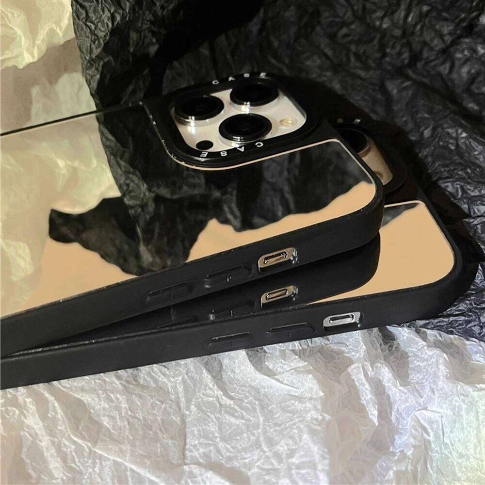 Simplicity Phone Case For iPhone 17 16 14 13 15 Pro Max Magnetic Wireless Charging Makeup Mirror Cover H260305