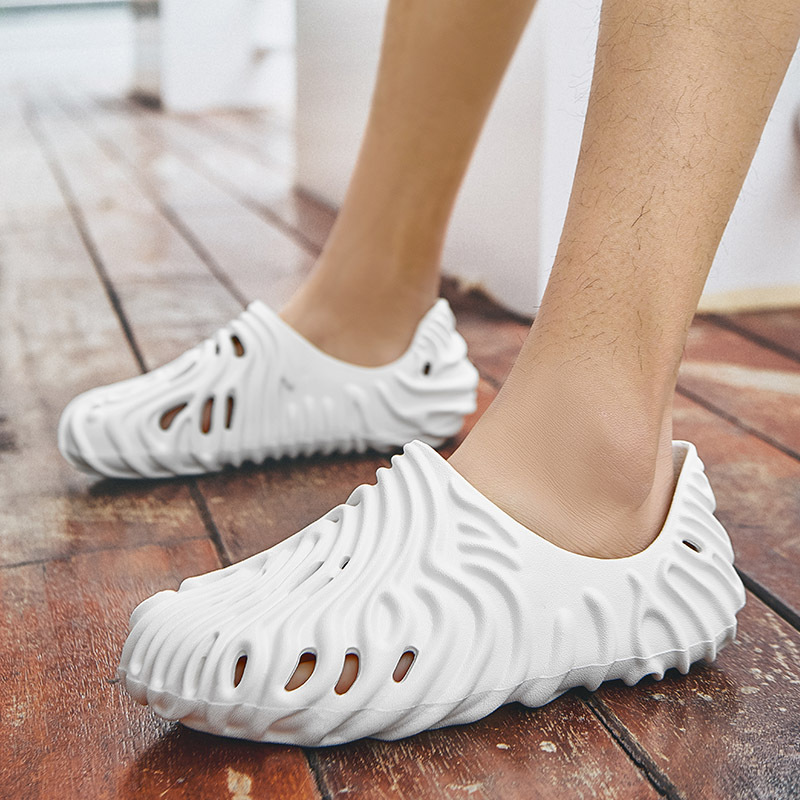 Free shipping Bird's Nest slippers couple ultra light summer outdoor sandals with fashionable and non slip toe caps