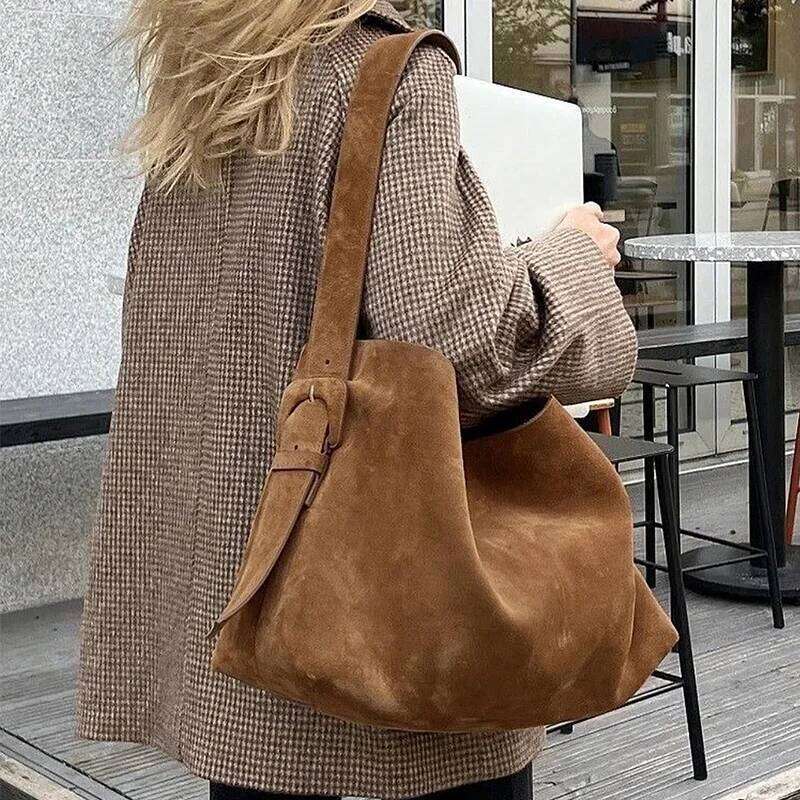 Korean Canvas Women Shoulder Zipper Female Tote Shopper Bag High Quality Large Fashion Corduroy Girl Casual Woman Handbags XJ260306