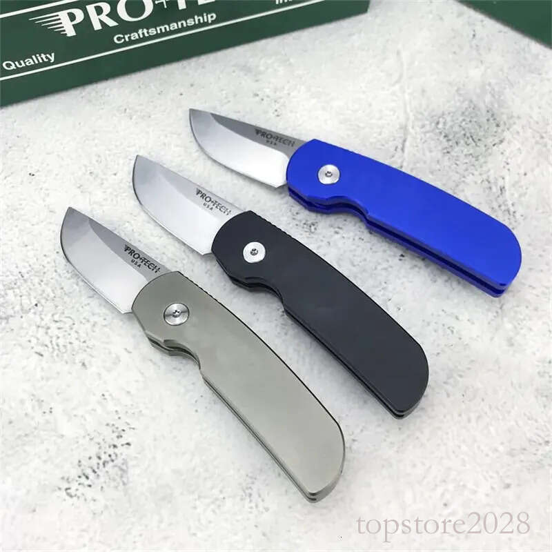 Mini Pro Tech 2203 Godfather Hunting Folding Knife T6-6061 Aluminum Alloy Tactical Knifes Outdoor Survival Defense Easy To Carry Knives 3300 5201 pock - view 4