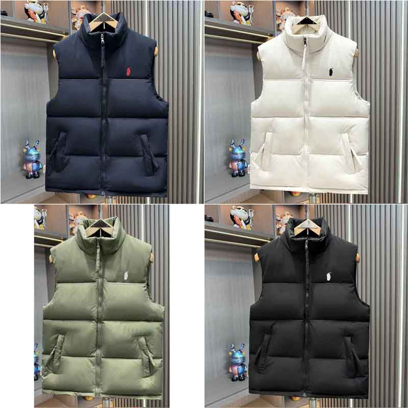 Men shiny cotton-padded jacket and vest unisex autumn and winter style stand-up collar thickened warm sleeveless vest for outerwear