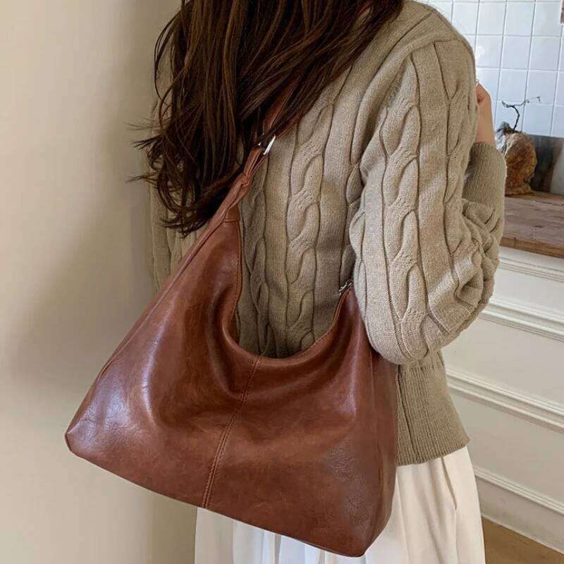 Versatile Commuter Large Capacity Crossbody 2025 New Fashionable PU Leather Premium Texture Single Shoulder Tote Bag XJ260306