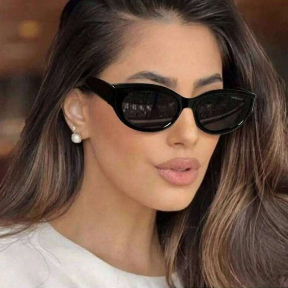 Fashion Black Small Frame Cat Eye Sunglasses Women Outdoor Driving Sunshade Eyeglasses Men UV Protection Eyewear UV400 Glasses Z260306