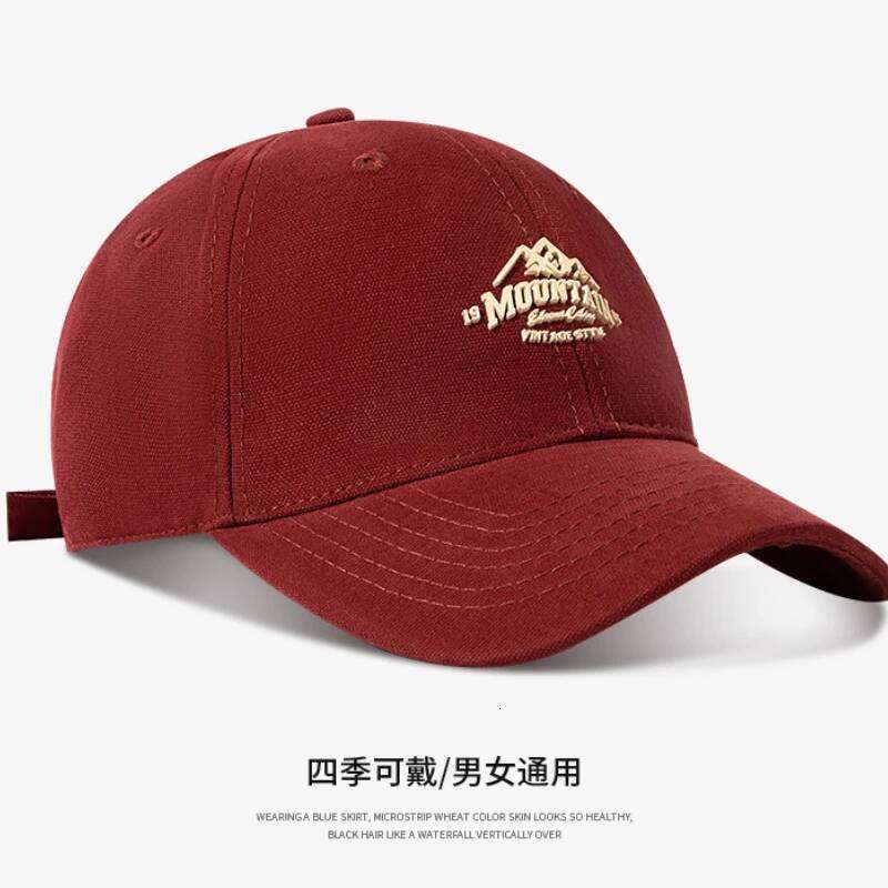 Korean Version Hat Female Ins Mountain Peak Spring Autumn Fashion Soft Top Baseball Cap Men Women Couple Dark Green Suncap Y260304
