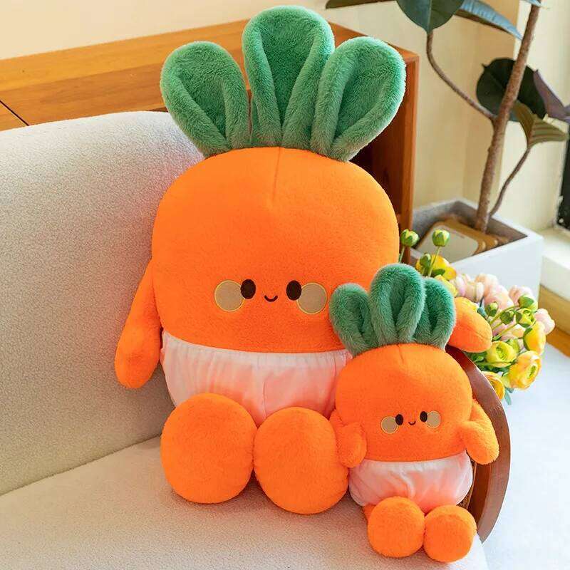 1pc 40cm/15.74in Cute cartoon running little radish plush toy cute girl ragdoll gift children's bed pillow R260908 - view 6