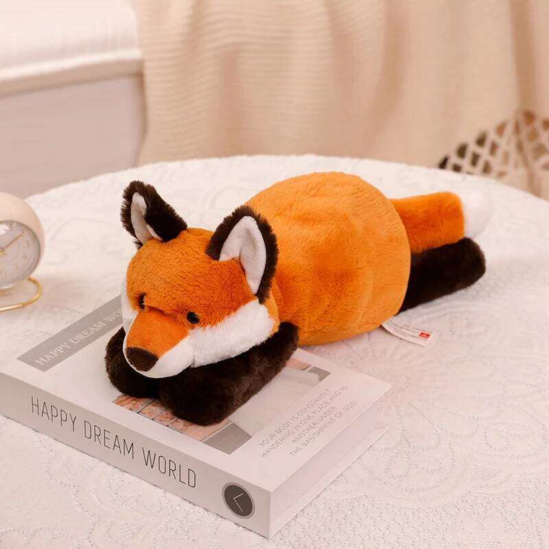 Cute Raccoon Crocodile Sloth Fox Animals Soft Plush Toys Sleeping Pillow Cartoon Stuffed Cushion R260908 - view 5