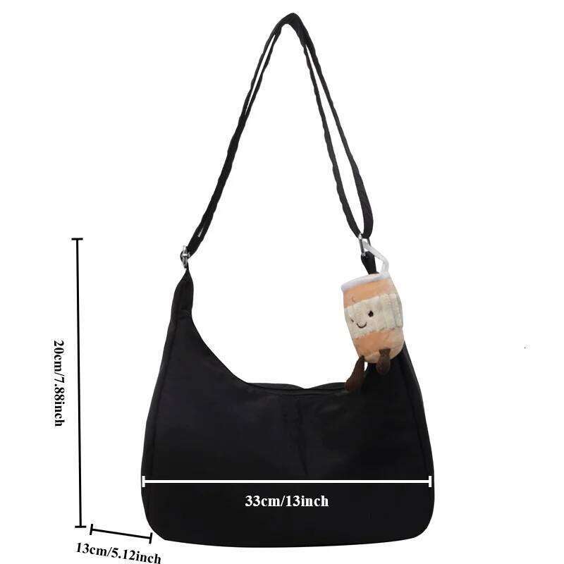 Simply-designed Female Shoulder Refined Dumpling Ins Style Casual Crossbody Bag Nylon Travel With Large Capacity XJ260306