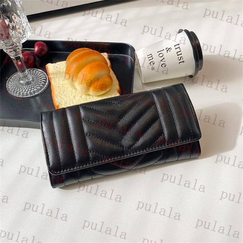 Luxury Designer Bag Wallets Woman clutch Purse Cardholder Black Leather Credit Card Holder long wallets Women Bags Handbags Men Designers Wallets With Box