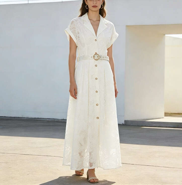 2026 Spring and Summer European and American Elegant and Fashionable Slim fit Sleeveless Shirt with Flip Collar Jacquard Pattern Multi color Long Horn