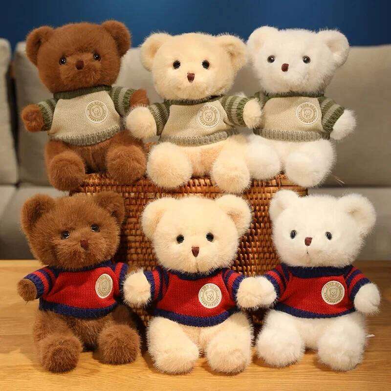 20cm Good Quality Heart Sweater Bear Plush Toys Boys Girls Lovely Cartoon Animals Stuffed Dolls Christmas Birthday Present R260908 - view 4