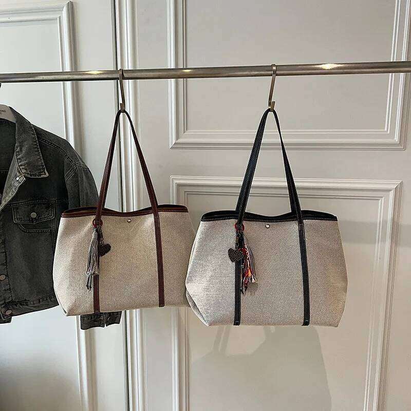 High end niche patchwork tote for women's summer fashion, versatile and simple one shoulder underarm bag XJ260306