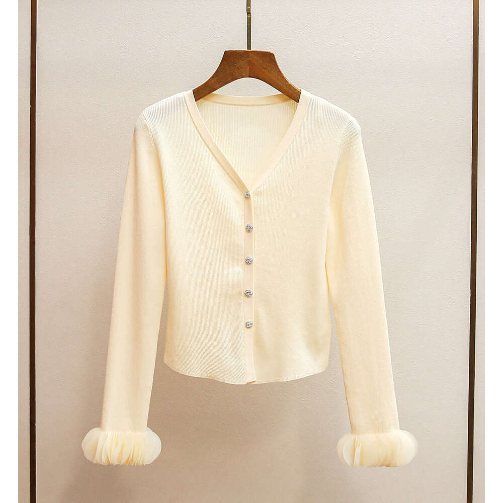 2026 Designer High c10 end Women's Spring New Product Series Soft Cardigan Top Mesh Embroidered Skirt Knitted Set