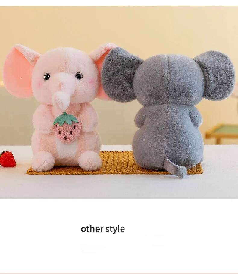 Cute Grey Shy Netflix Little Koala Hugging Strawberry Plush Doll R260908 - view 7