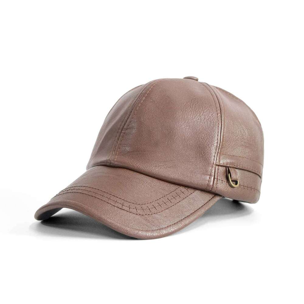 Baseball Cap Men Fashion Hip Hop Sports Caps Army Military Hat British Vintage Cowhide Leather Hats gorras Y260304