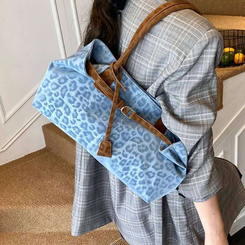 Leopard PU Leather Shoulder Bags for Women 2026 Luxury Designer Brand Trend Tote Bag Females Short Handle Handbags and Purses XJ260306