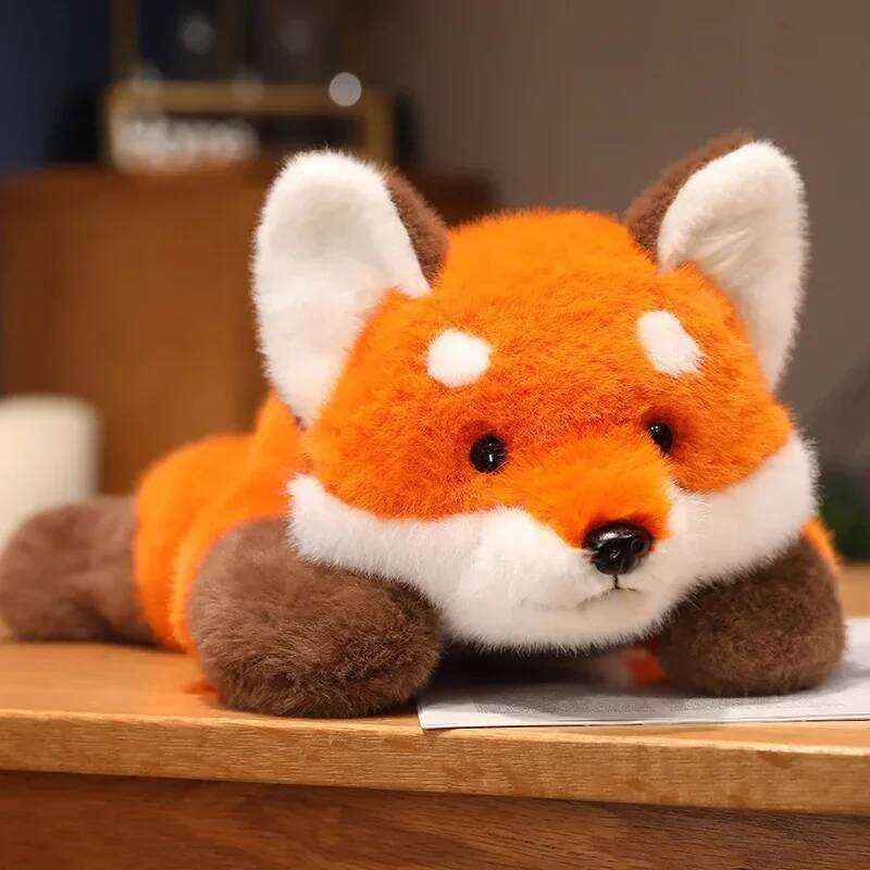 30-60cm New Stuffed Anime Figure Turned Panda Plushie Doll Fluffy Hair Red Raccoon Animals Hug Throw Pillow Kids R260908 - view 6