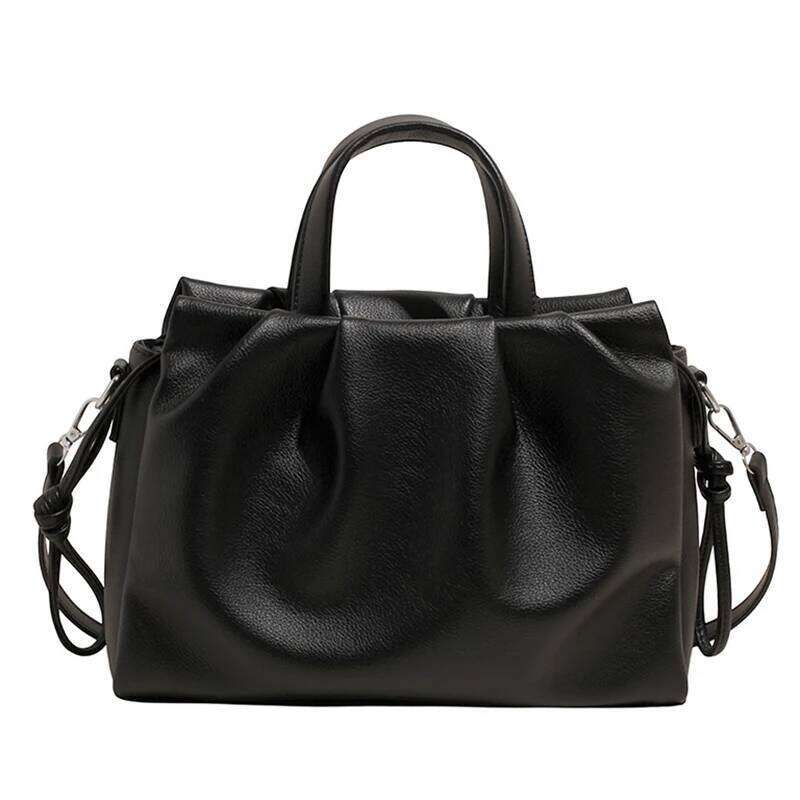 2025 Pleated Hand-held for Women Soft PU Leather Fashionable Single Shoulder New Fashion Commuting Crossbody Bag XJ260306