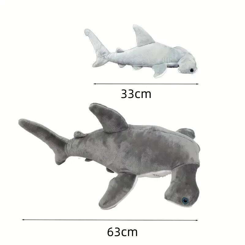 Cute Plush Doll Soft Gray Shark with White Belly Huggable Cuddly Pillow for Boys&Girls Birthday Christmas Gifts Home Decor R260908 - view 7