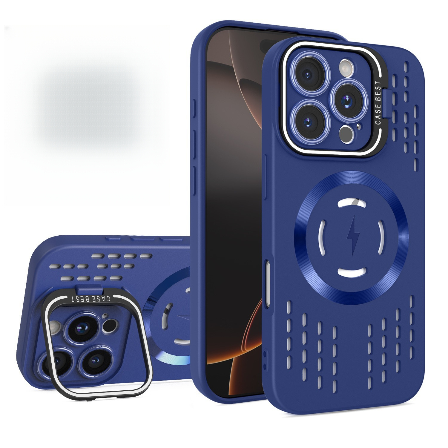 Full Coverage Heat Dissipation Magnetic Stand Apple 17 Pro Max Phone Case Summer New iPhone 13 Cross-Border Trade 15