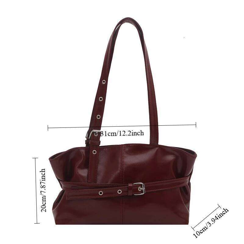 Large Capacity Women's Shoulder Tote Commuter Simple Vintage Cross-Border New Style Bag Versatile Sensation 2025 XJ260306