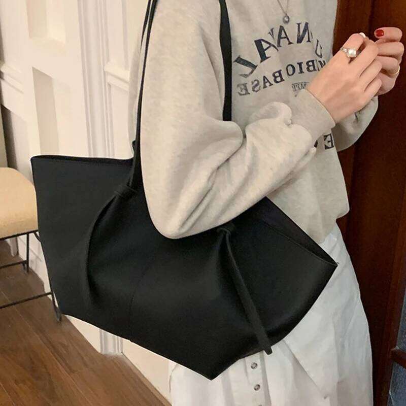 Luxury PU Leather Handbag for Women Large Capacity Fashionable Designer Tote Bag with Top Handle Perfect Shopper Hobo XJ260306