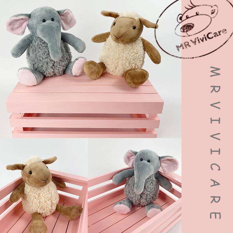 20cm Sean Sheep Alpaca Cute Animal Soft Cotton Stuffed Doll Children's Plush Toy Sleeping Partner Birthday Gift R260908 - view 7