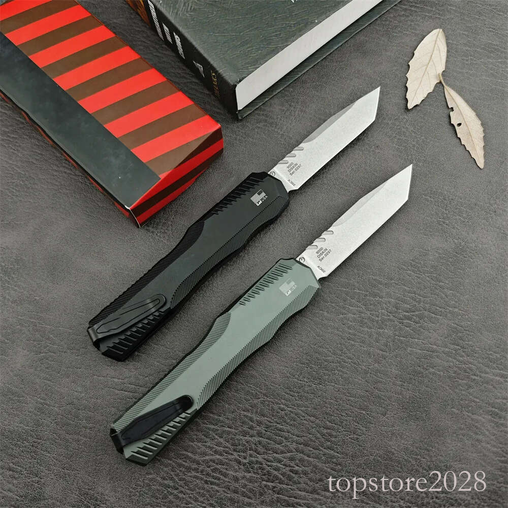 2024 KS Livewire 9000 OTF Tactical EDC Pocket Knife 20CV Stonewashed Portable Outdoor pocket knife Hunting Camping Mliitary Defense Survival Knifes 75