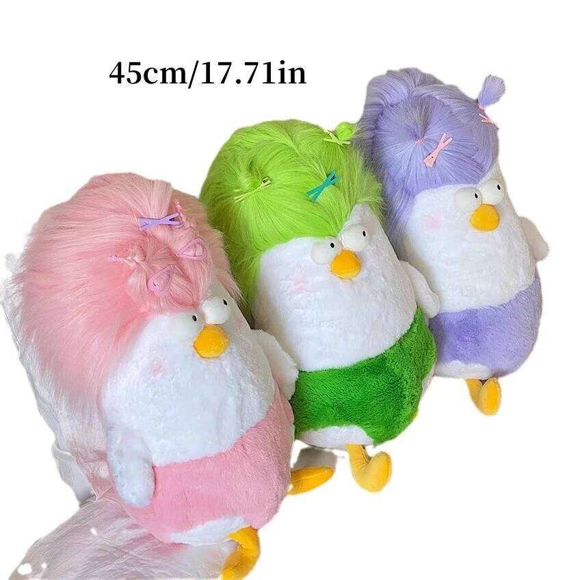 1pcs45cm cute headshot rooster plush toy pillow funny rag doll for men and women birthday gifts R260908 - view 7