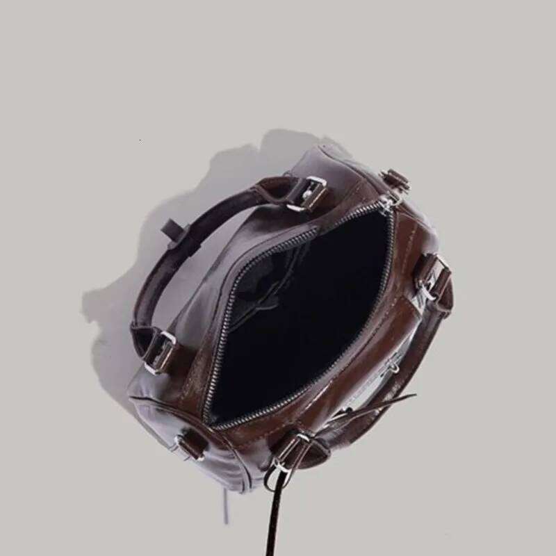 JIAERDI Sweet Cool Coffee Messenger Women Moto Biker Handle Bowling Y2k Bag Female Retro Hot Giirls Pillow Crossbody Bags XJ260306