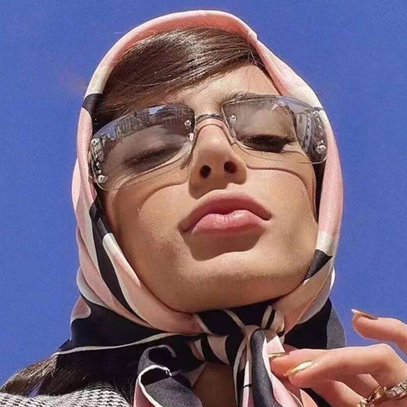 New Diamond Y2K Sunglasses Women Luxury Sexy Rimless Sun Glasses Men UV400 Goggle Outdoor Driving Style Fashion Eyewear Shades Z260306