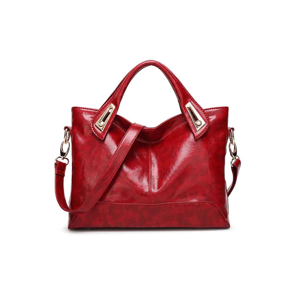 Large-Capacity New-Style Fashionable Solid-Color Versatile Retro Women's Minimalist Handbag with Adjustable Shoulder Strap XJ260306