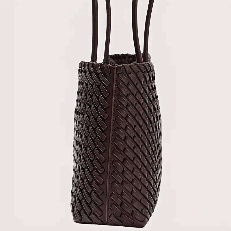 Light Luxury Woven Tote Shopping Women's Large-Capacity Commuter Underarm | Extended Version of the Portable Work Bag XJ260306