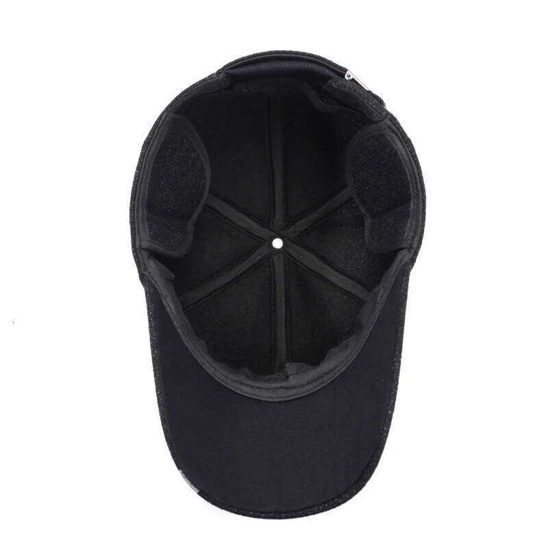 NORTHWOOD Men's Winter Ear Flap Baseball Cap Warm Windproof Dad Hat for Men Women Solid Adjustable Outdoor Cotton Trucker Caps Y260304