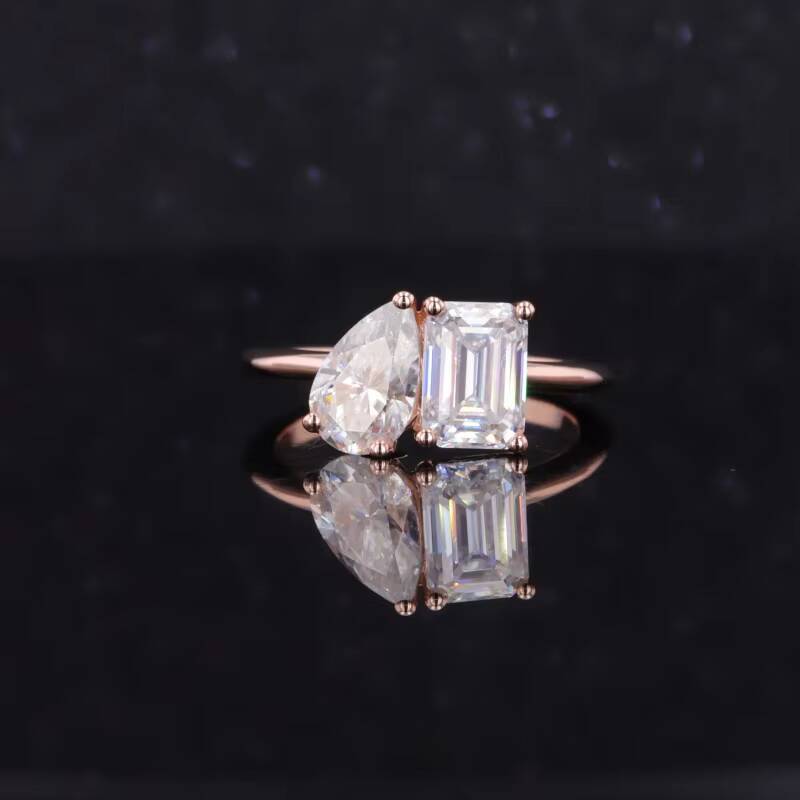 5x7mm 58mm Moissanite Loose Gemstones 10k 14k 18k Solid Gold Wedding Ring Starsgem Emrald Pear Cut DEF VVS Moissanite Jewelry