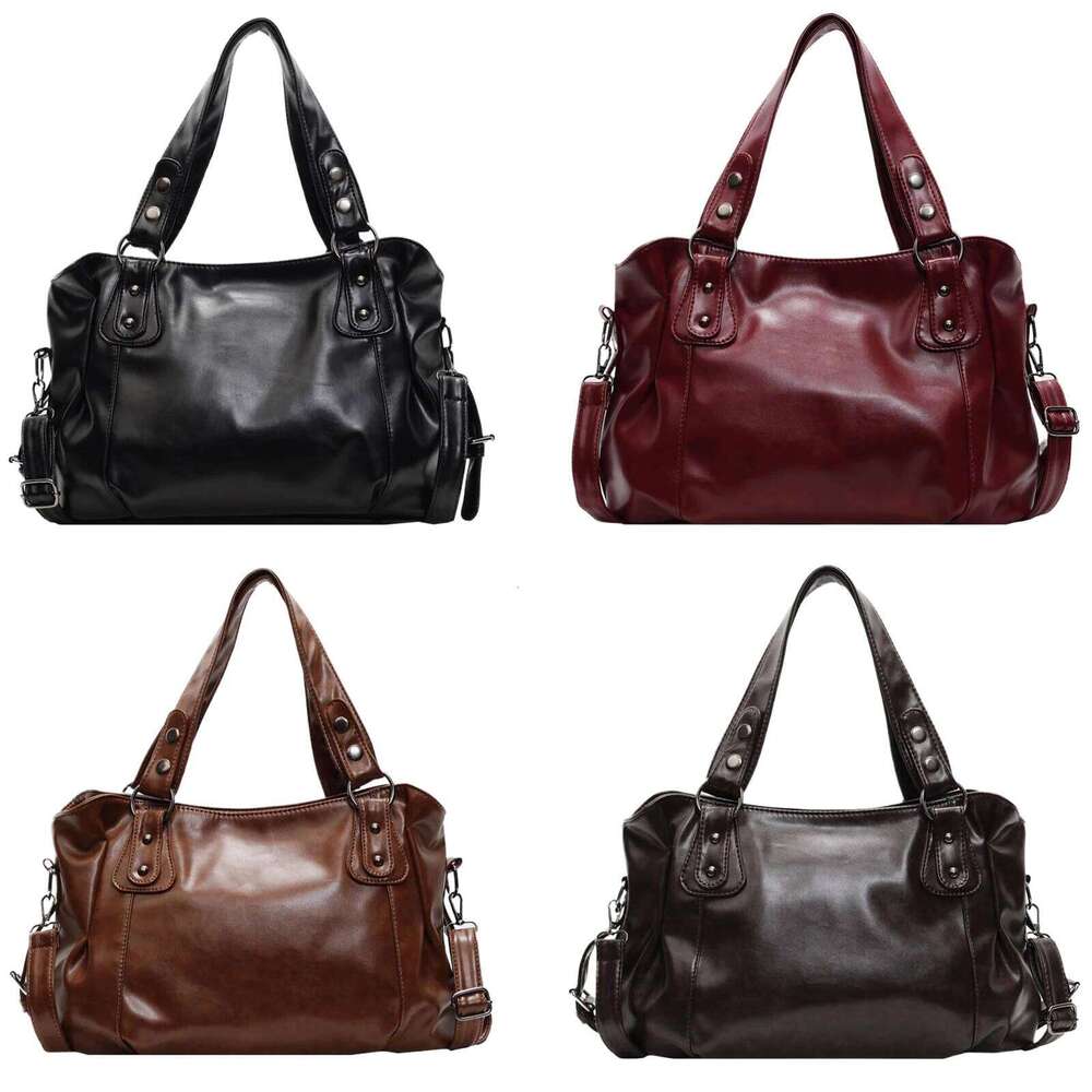 Womens PU Leather Shoulder Large Capacity Messenger Bag Casual Top Handlebag Hobo Bags for Work XJ260306