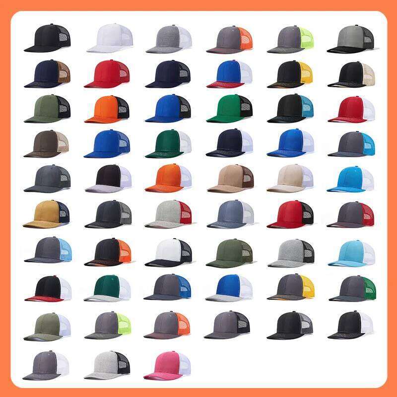 Custom Embroidery Color Blocked Mesh for Men and Women Baseball Cap Wholesale Design Print Richardson Truck Driver Hat Y260304