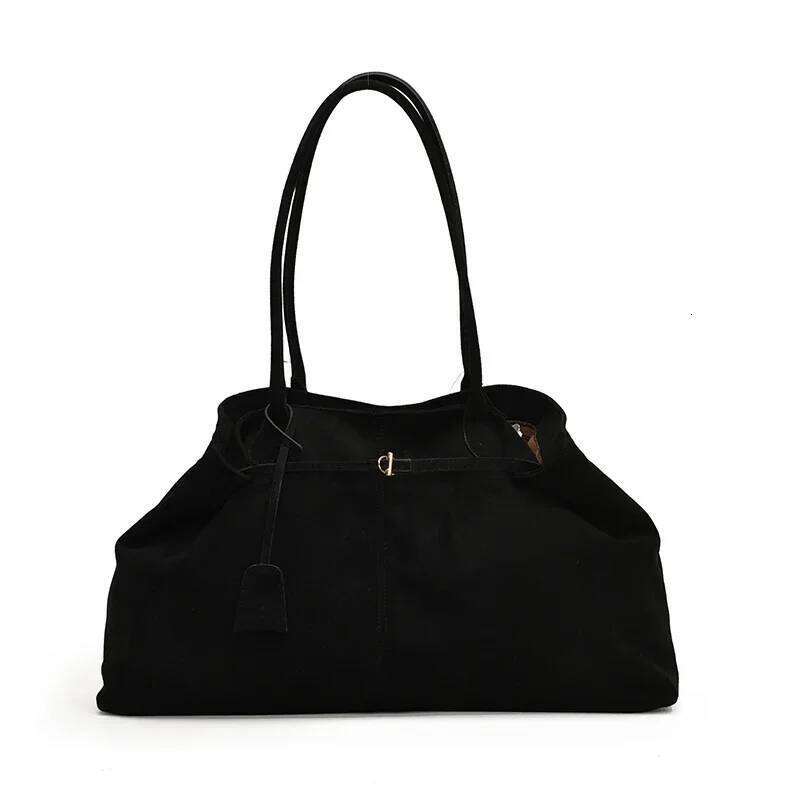 Solid Velvet Zipper Product Tote 2026 New Soft Simple Commuter Handbag Large Capacity Popular Fashion Shoulder Bag XJ260306