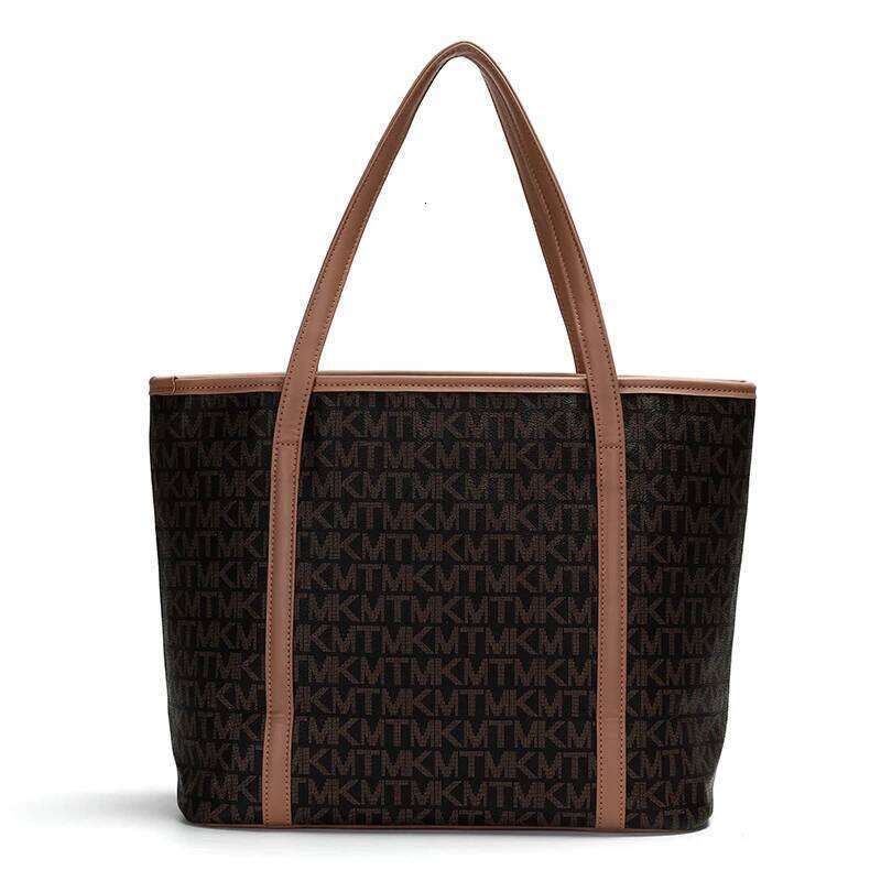 Tote bag for women, stylish check pattern, 2025 new model, large capacity, single shoulder bag, crossbody, Korean version, print XJ260306